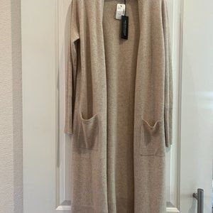 NEW Saks Fifth Avenue 100% cashmere long cardigan